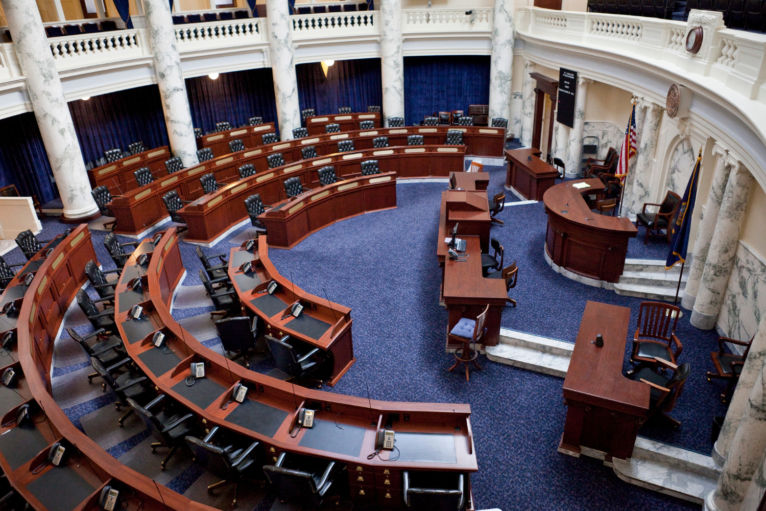 Empty Congress room.