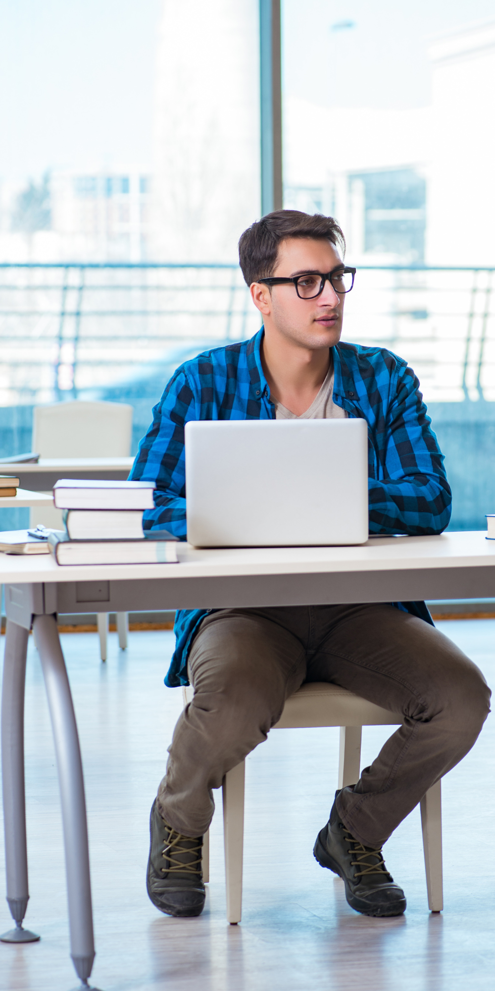 Man working on computer