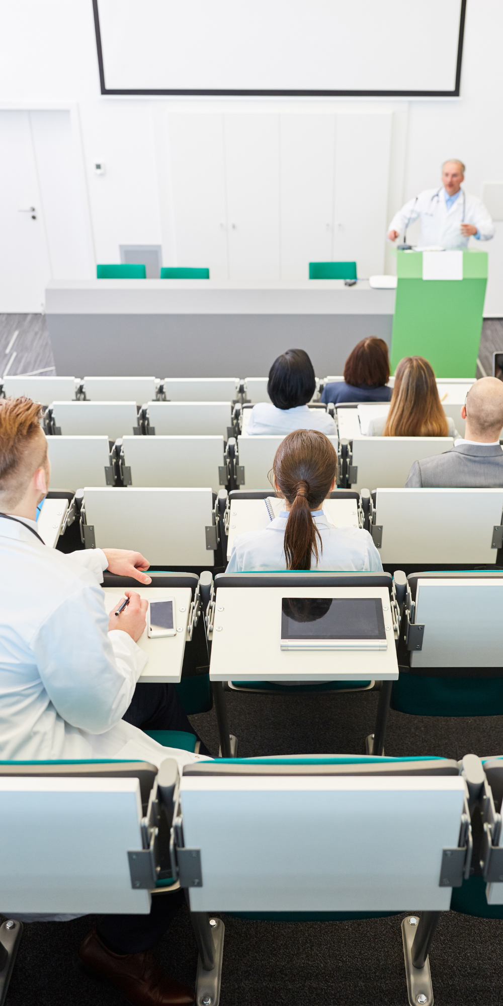 Students in lecture classroom