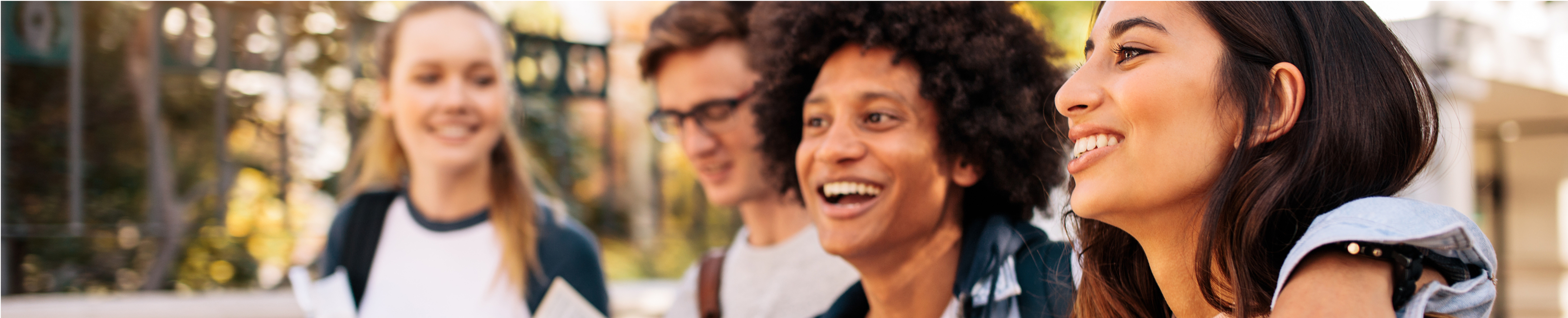 Group of smiling students